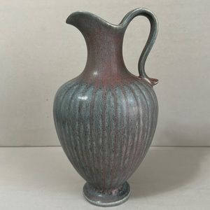 Gunnar Nylund studio neo-classical stone pitcher for Rorstrand Sweden